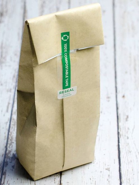 Eco-Friendly Label Adhesive Compostable Re-seal Sticker on Packaging