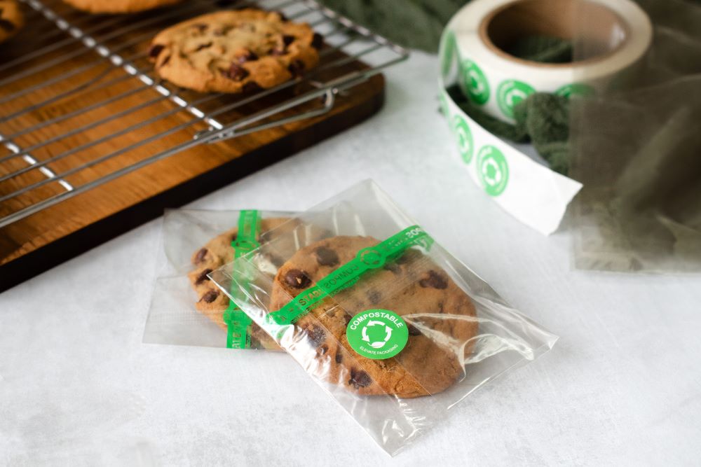 Compostable Cellophane Cookie Packaging