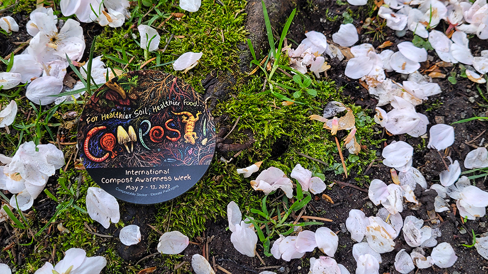 International Compost Awareness Week Sticker by Elevate Packaging