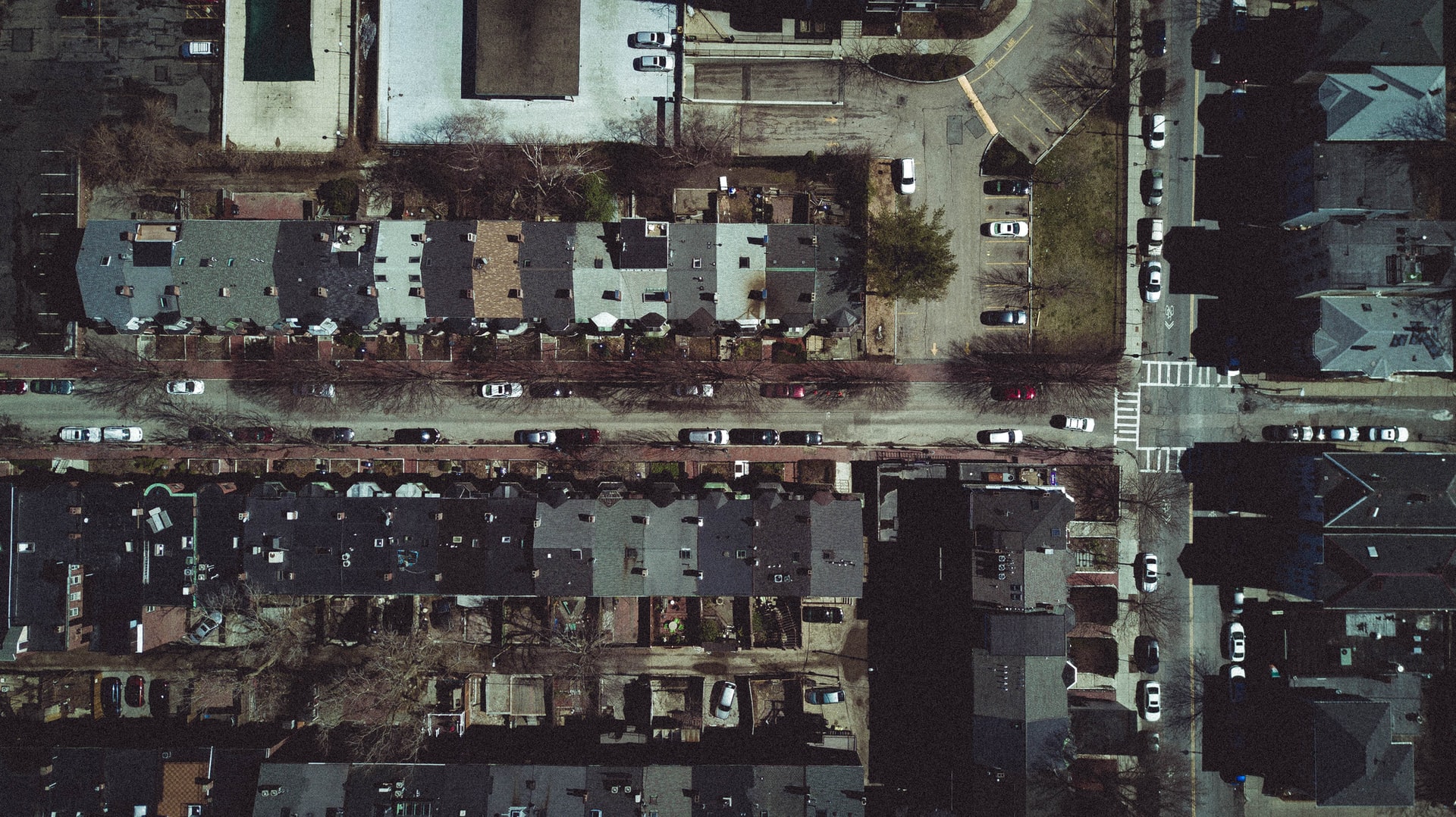 Under-served communities are more affected by climate change Bird's Eye view of a neighborhood